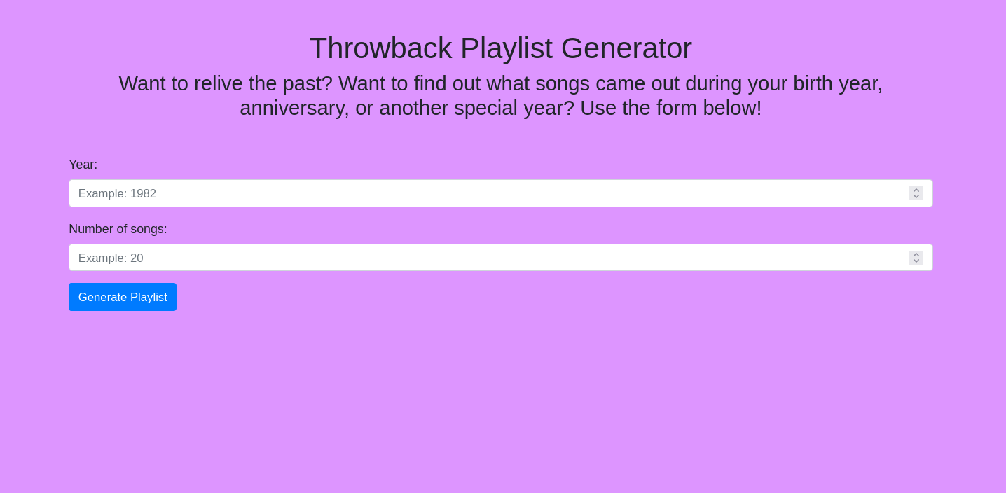 Playlist Generator